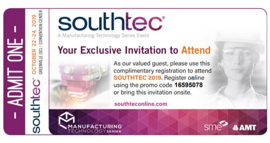 TECLA invites You to SOUTHTEC 2019 Trade Show in Greenville, SC – Oct 22-24, 2019